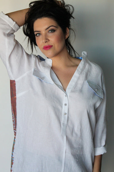 Mena Linen Top