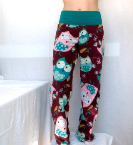 It's a Hoot Party Pajamas Burgundy
