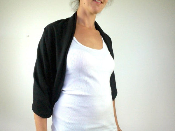 Double-Decker Infinity Scarf in Black