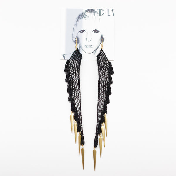 Dark Angel Lace Earrings
